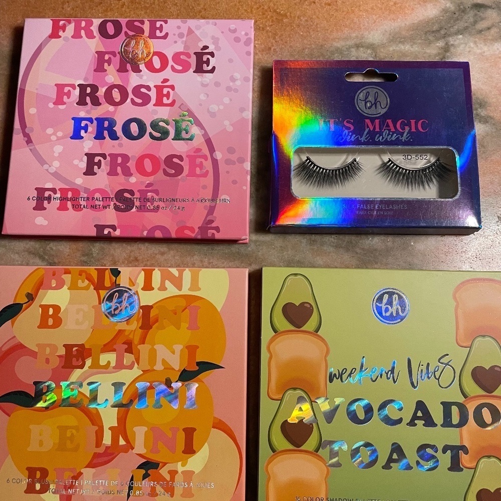 BH COSMETICS Wknd Vibes pallet trio + eyelashes